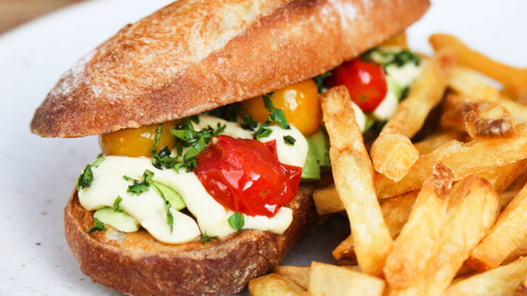 Sanduíche vegano. Crédito: divulgação