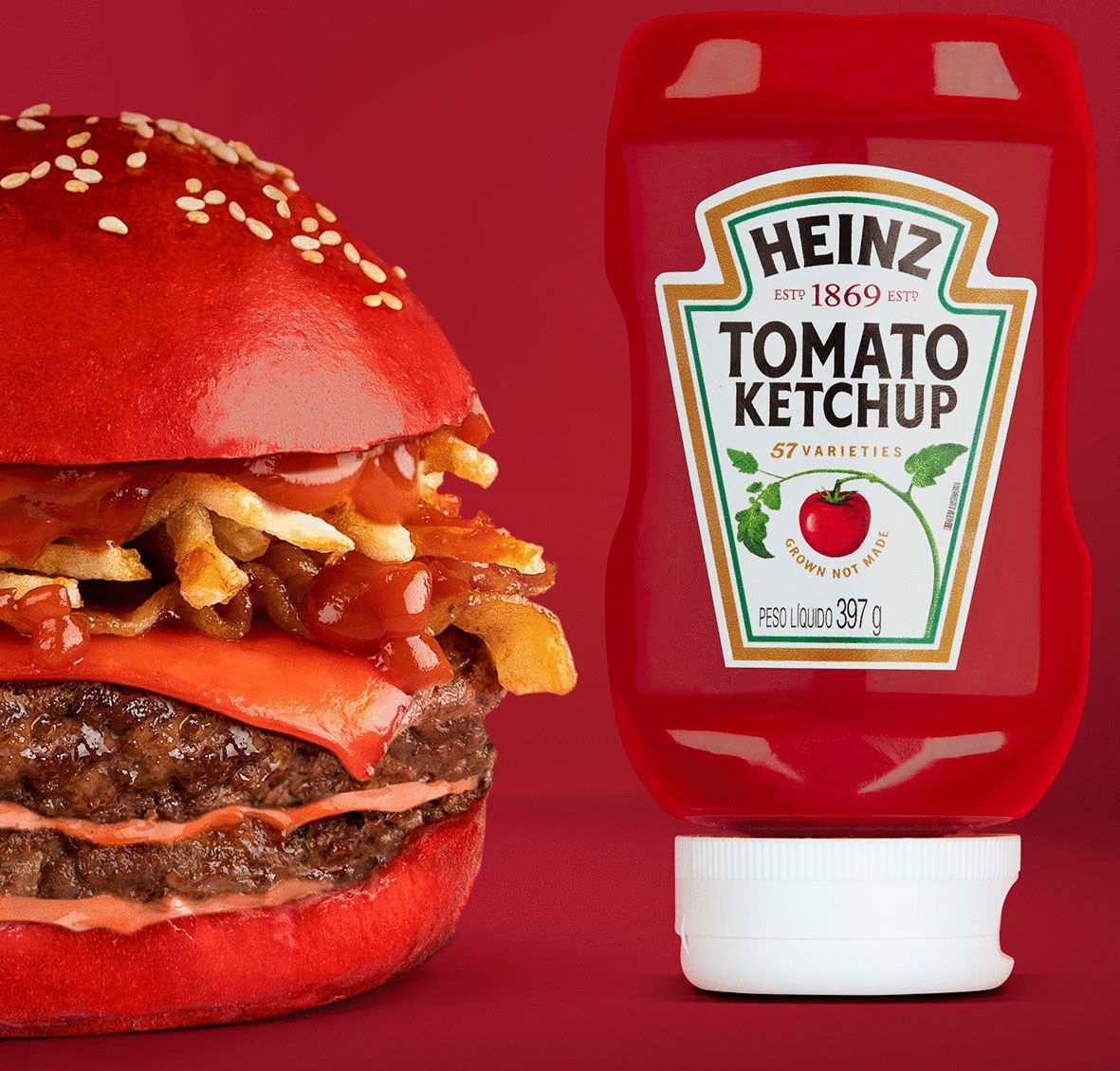 Novidade Tomato Ketchup Burger Heinz Gastronominho