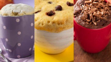 sugestões de bolo de caneca