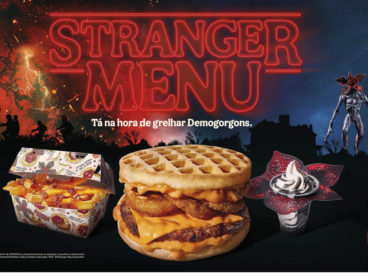Stranger Menu Burger King® lança combos do Stranger Things