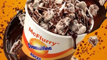 McFlurry Ovomaltine Rocks Mesclado do McDonald's