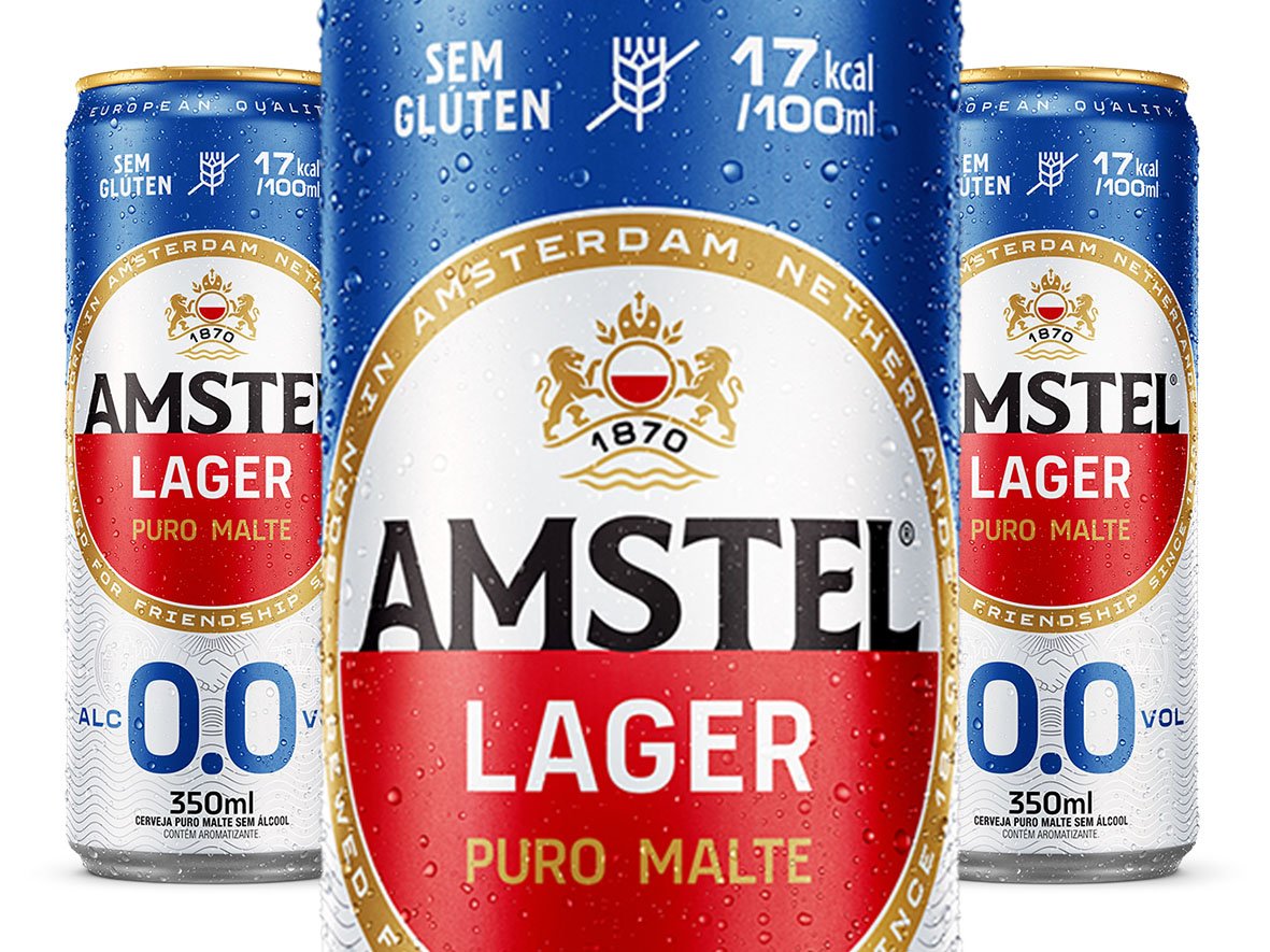Amstel apresenta vers&atilde;o zero &aacute;lcool em 2026