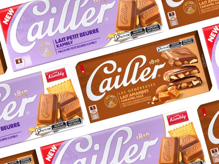 Cailler apresenta lançamentos ao leite, com amêndoas e Petit Beurre em 2026