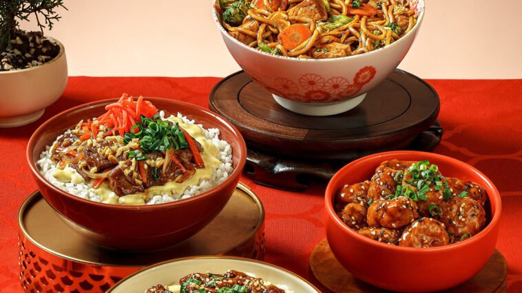 Pratos do Festival Oriental 2026 do China in Box inspirados nas culinárias chinesa, coreana e japonesa