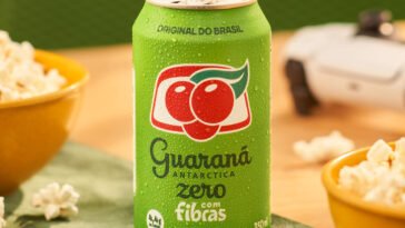 Guaraná Antarctica Zero com fibras em lançamento
