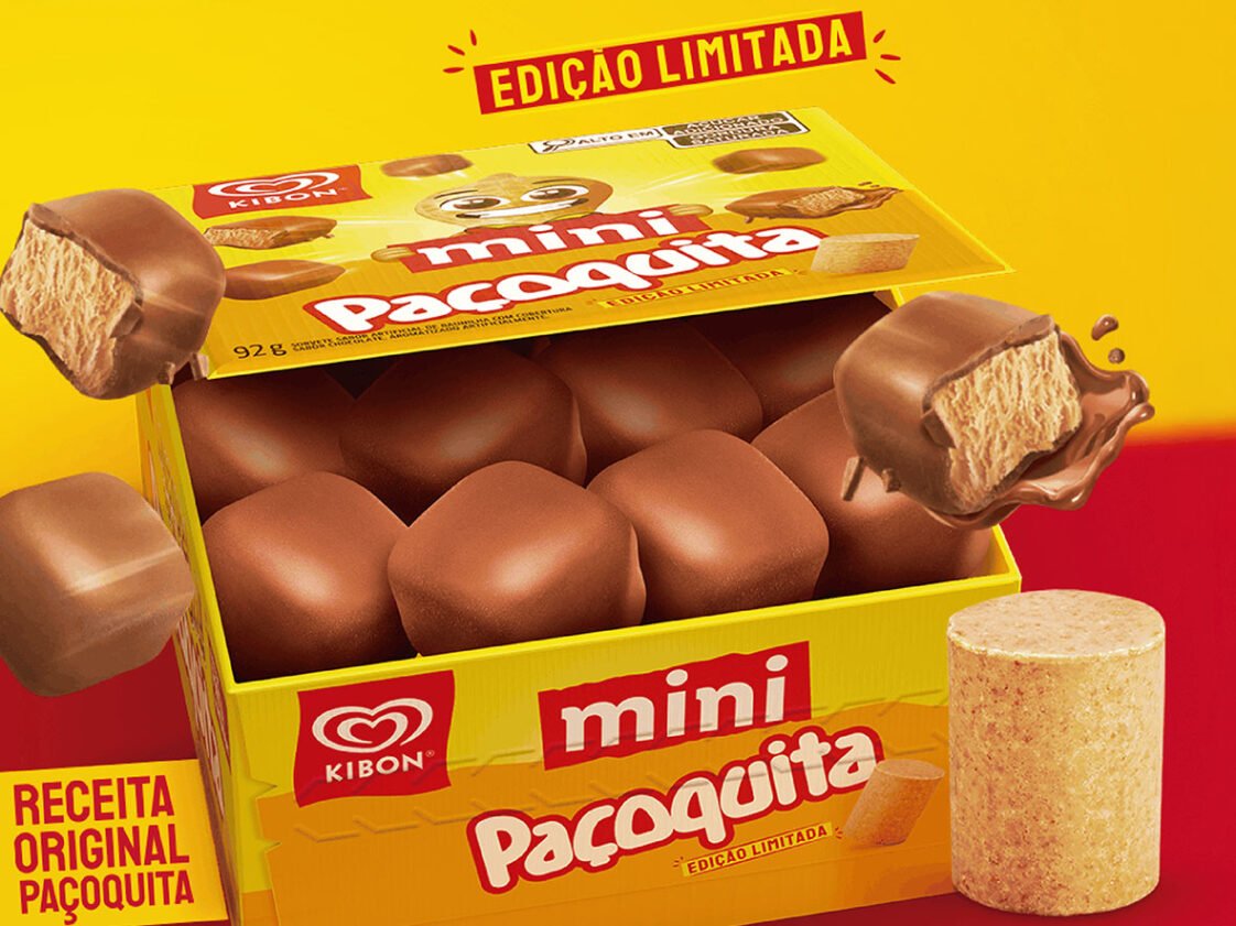 Mini Paçoquita volta com Kibon e chega a todo o Brasil