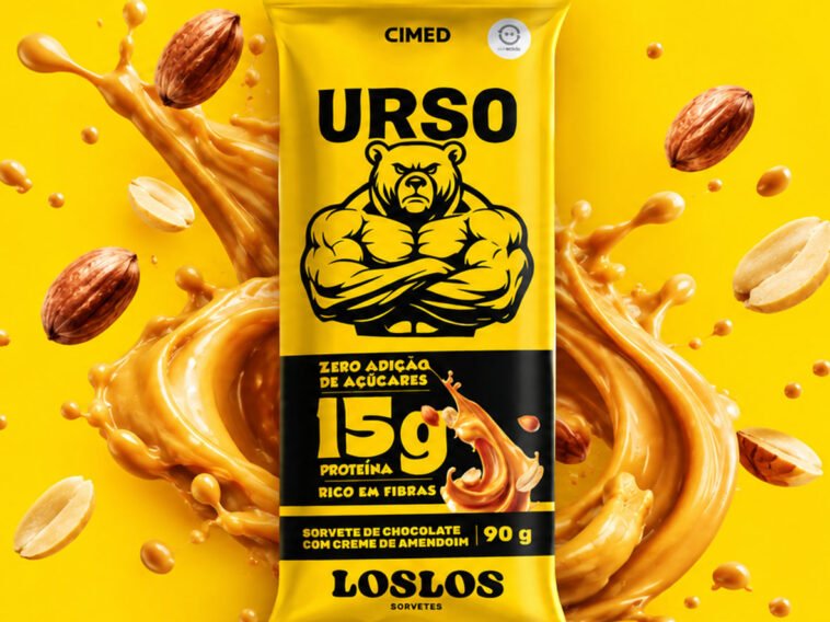 Urso Los Los apresenta sorvete proteico