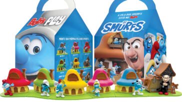 Bob’s Play dos Smurfs com colecionáveis e novos sabores