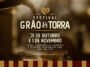 Cartaz do Festival Gr&atilde;o & Torra com caf&eacute; sendo servido e datas de 31 de outubro e 1&ordm; de novembro.