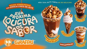 Pipoca com doce de leite do Giraffas em quatro versões
