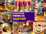 Colagem de pratos, sobremesas e bebidas com selo central do Prêmio HZ Gastrô 2026.